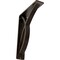 Ekena Millwork Miller Wrought Iron Bracket, (Triple center brace), Antiqued Bronze 2"W x 7 1/2"D x 10"H BKTM02X07X10TMIABZ - alternate 1